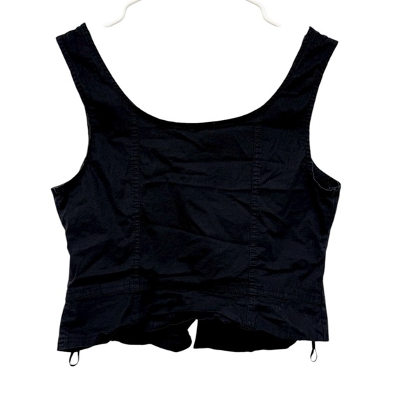 Free People Sally Corset Cropped Tank Top Small Witchy Whimsigoth Fairy Grunge - Picture 6 of 9